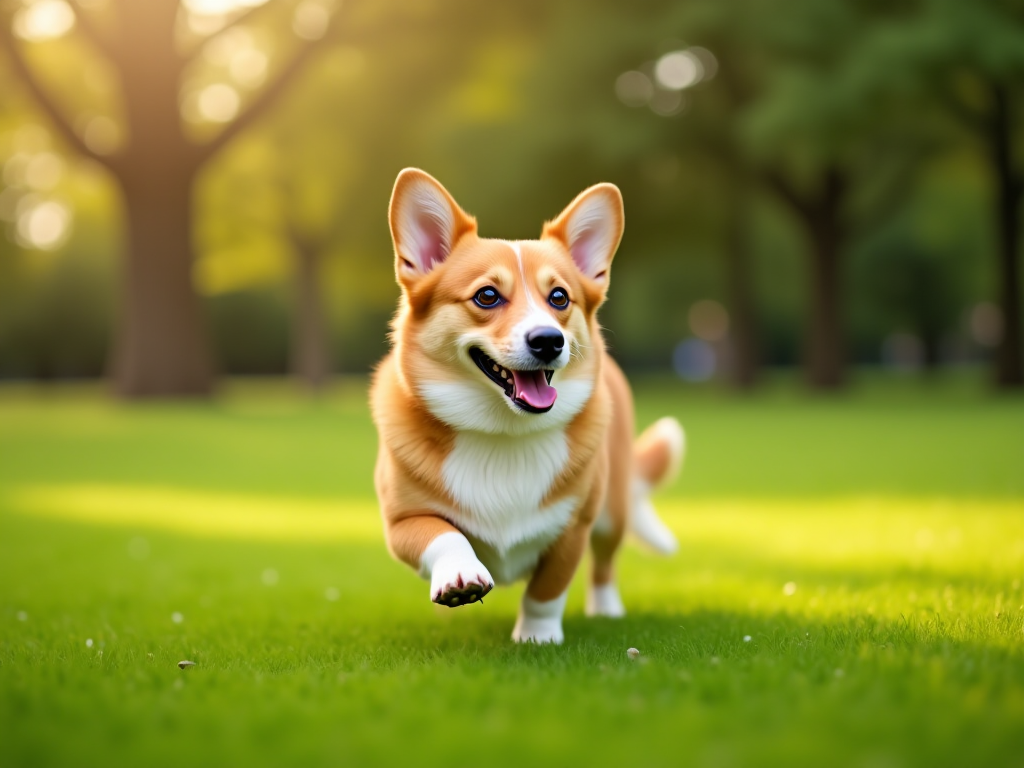 A playful Pembroke Welsh Corgi chasing a frisbee in a sunny park, demonstrating exercise to prevent excessive barking. A playful Pembroke Welsh Corgi chasing a frisbee in a sunny park, demonstrating exercise to prevent excessive barking.