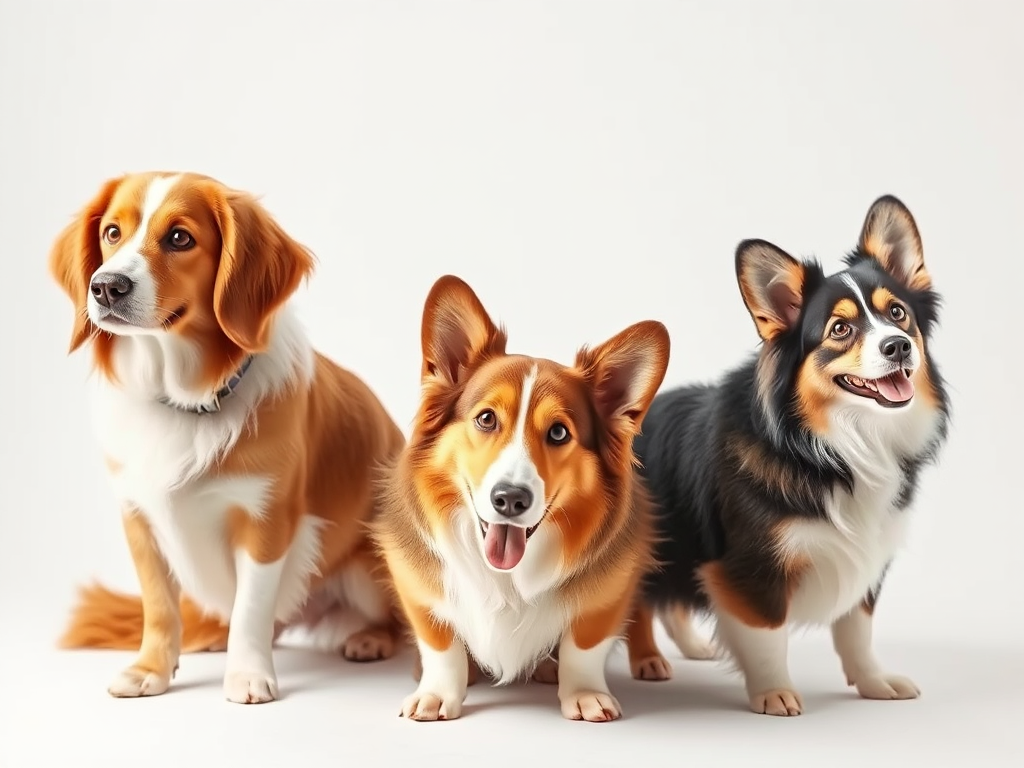 Welsh Corgi and other dog breeds shedding fur, visual comparison of shedding levels among popular pets for owners. Welsh Corgi and other dog breeds shedding fur, visual comparison of shedding levels among popular pets for owners.